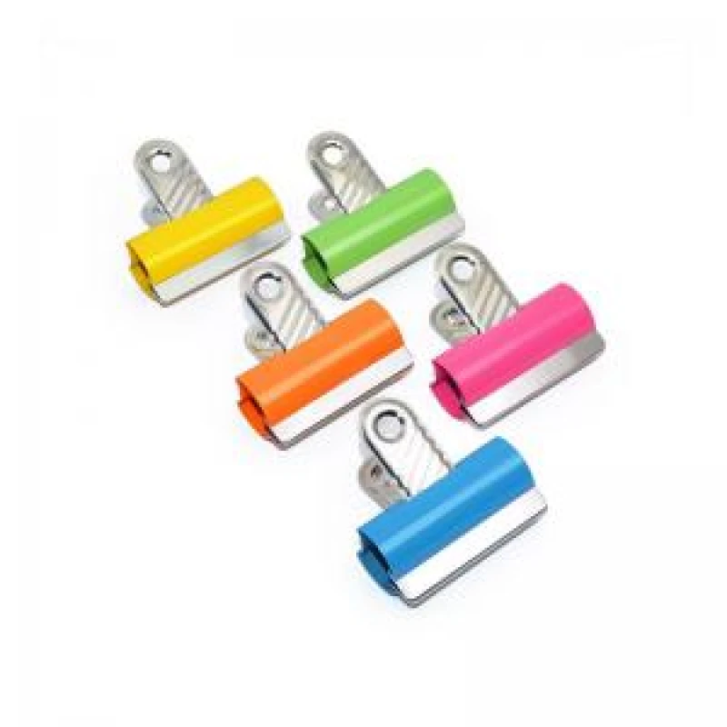 Image of Rapesco Coloured Letter Clips 30mm - Assorted Colours (Pack 10)