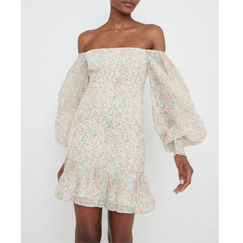 Image of Pretty Lavish Womens Libby Mini Dress Floral female 6 (2XS)