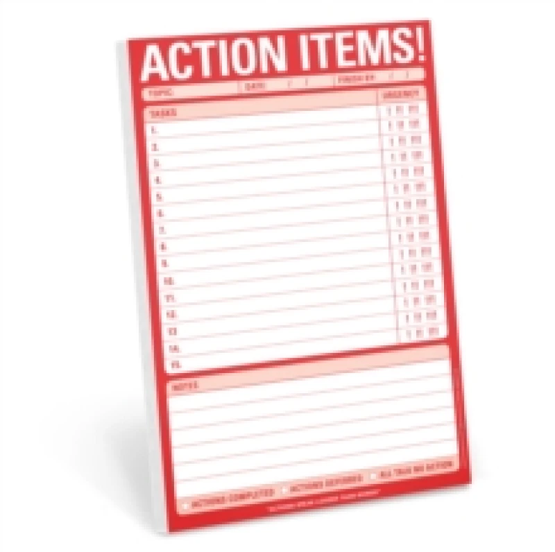 Image of Knock Knock Action Items Pad Other printed item