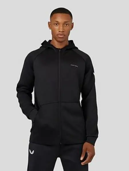 Image of Castore Mens Castore Aeroscuba Zip Through Hoody - Black VMHLO Male 2XL,L,M,S,XL