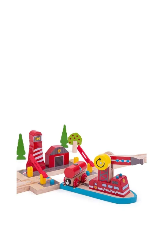 Image of Bigjigs Rail Fire Sea Rescue Toy Red unisex