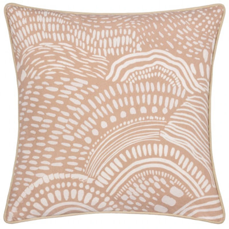 Image of HOEM Hoem Nola Abstract Piped Polyester Filled Cushion