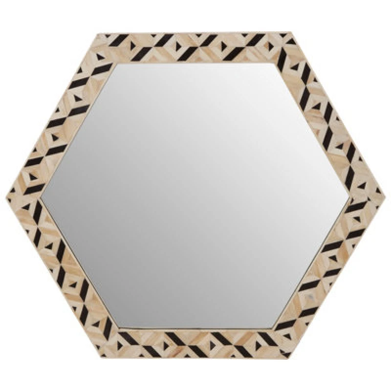 Image of Orsina Hexagonal Shape Modern Wall Mirror