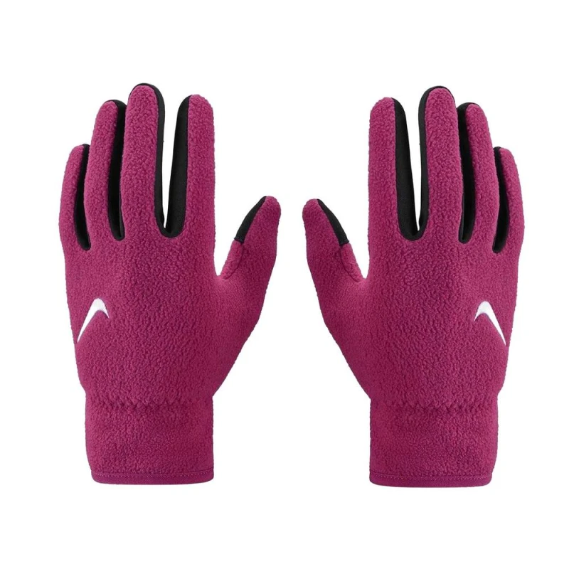 Image of Nike One Fleece Therma-Fit Gloves in Fuchsia Size: Small Fuchsia Unisex S