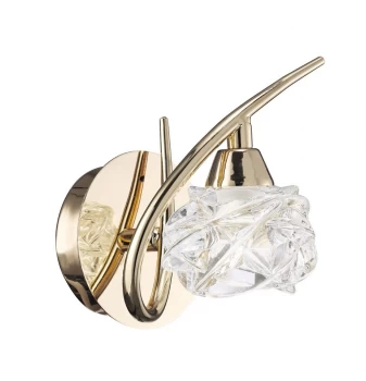 Image of Wall Lamp Switched 1 Light G9, French Gold