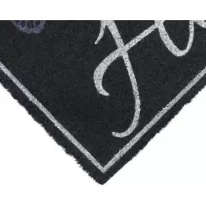 Image of JVL Eco-Friendly Latex Backed Coir Door Mat, Home Butterflies