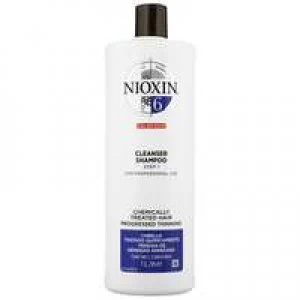 Image of Nioxin 3D Care System System 6 Step 1 Cleanser Shampoo: For Chemically Treated Hair With Progressed Thinning 1000ml