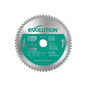 Image of Evolution Aluminium Cutting Circular Saw Blade 210 x 25.4mm x 60T