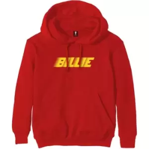 Image of Billie Eilish - Racer Logo Unisex XX-Large Pullover Hoodie - Red