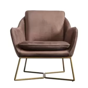 Image of Crossland Grove Metz Chair Chocolate Velvet