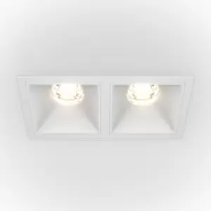 Image of Maytoni Lighting - Maytoni Maytoni Alfa LED Twin Recessed Downlight White, 1100lm, 4000K