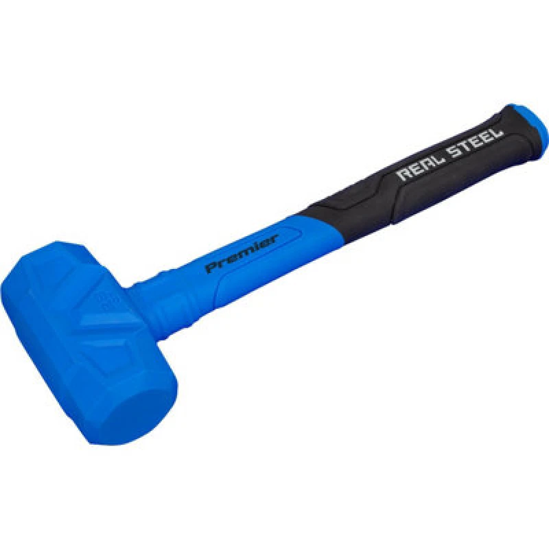 Image of Loops 1.75lb Shot-Loaded Dead Blow Hammer - Soft Grip Handle - Anti-Rebound Hammer Multi