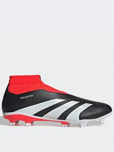 Image of adidas Predator 24 League Laceless Firm Ground Football Boots - Size 8