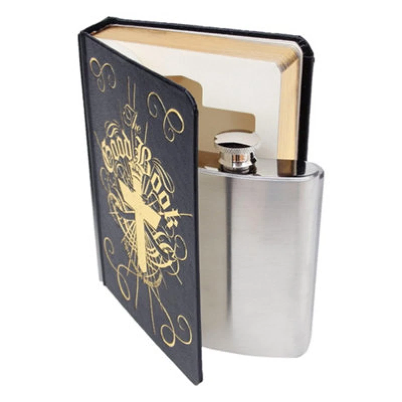 Image of Suck UK Fancy Hip Flask In A Good Book Multi unisex