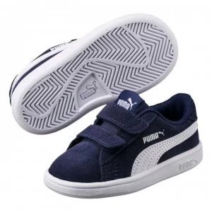 Image of Puma Smash Suede Child Boys Trainers - Navy