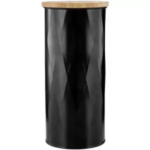 Image of Rhombus Black Large Storage Canister - Premier Housewares