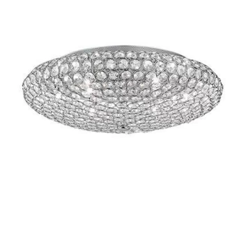 Image of King 9 Light Indoor Large Flush Light Chrome, G9
