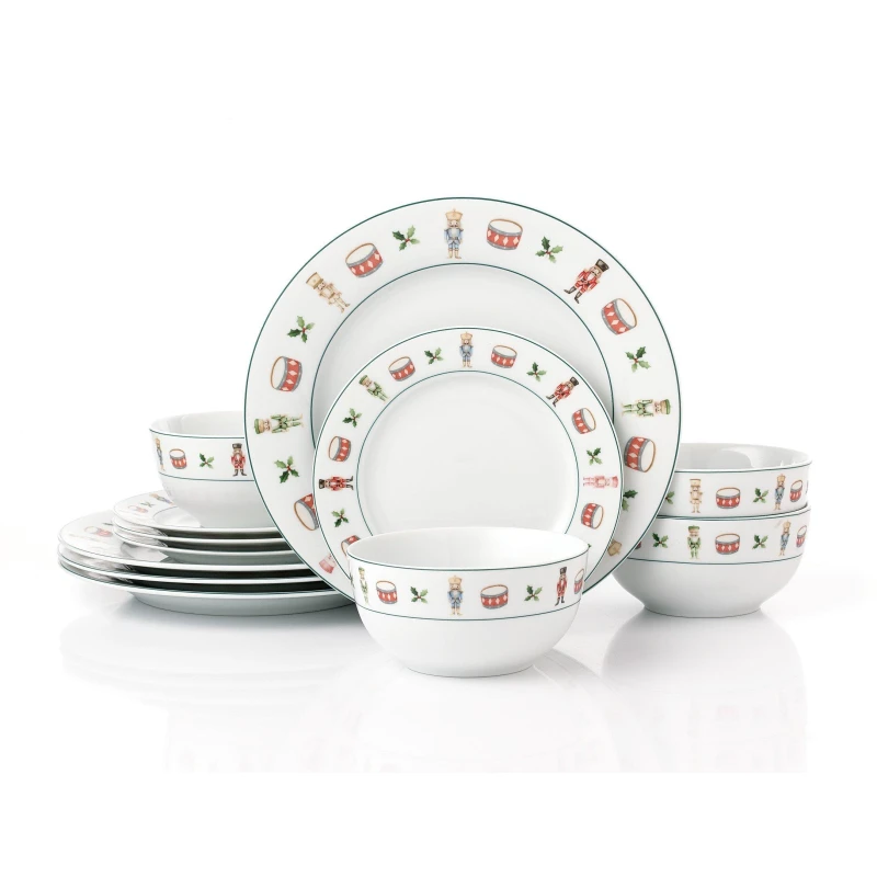 Image of Waterside 12pc Nutcracker Dinner Set Multi unisex ONE SIZE