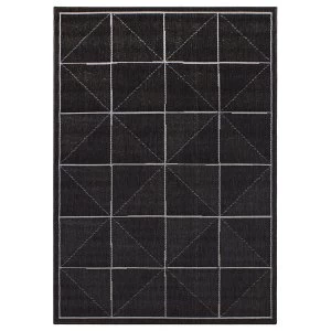 Image of Asiatic Patio Rug - 170 x 120cm - Charcoal Squares