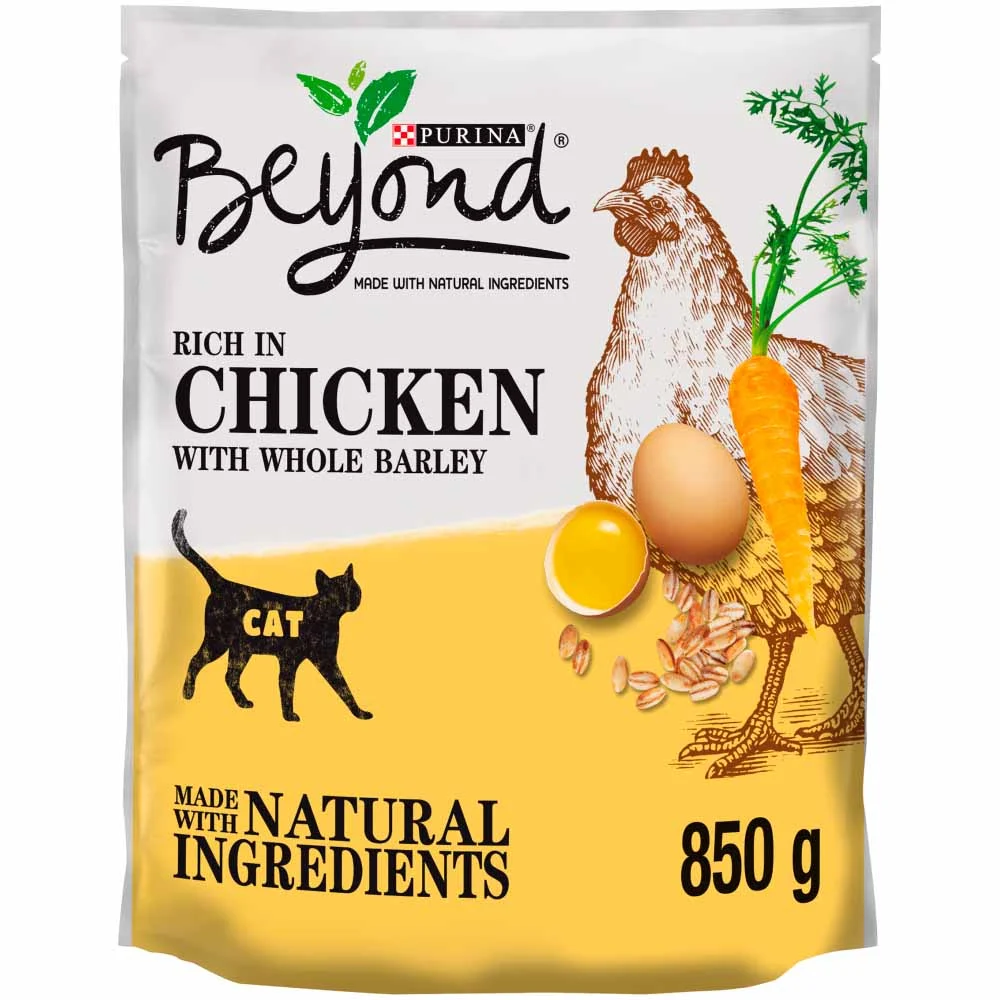 Image of Purina Beyond Rich in Chicken Simply Dry Cat Food 850g