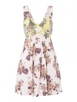 Image of Free People Baby Its You Printed Mini Dress Multi Coloured