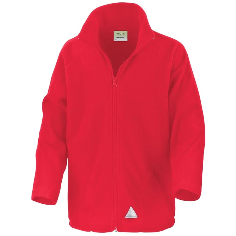 Image of Result Core Micron Fleece Jacket in Red Size: Small Red Unisex S