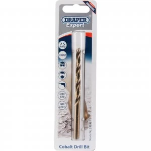 Image of Draper Expert HSS Cobalt Drill Bit 7.5mm Pack of 1
