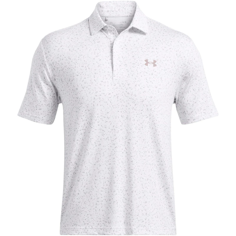 Image of Under Armour Mens Playoff Short-Sleeve Performance Polo Shirt White male S