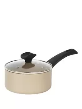 Image of Salter Olympus 16cm Saucepan With Tempered Glass Lid