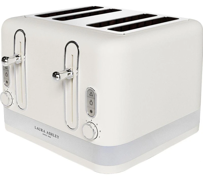 Image of Laura Ashley 2 Slice Toaster Twin Pack, Elveden Navy One Colour WSOJC Unisex