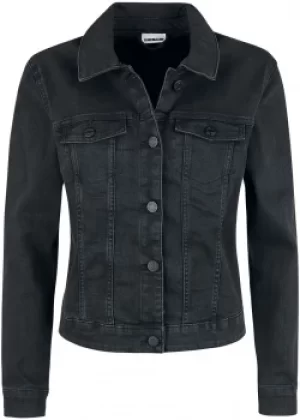 Image of Noisy May Debra Black Wash Denim Jacket Jeans Jacket black