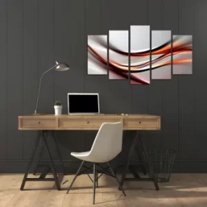 Image of 5ABSMDF-58 Multicolor Decorative MDF Painting (5 Pieces)