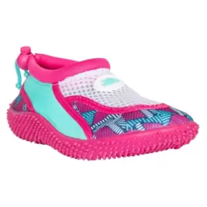 Image of Trespass Childrens Girls Squidette Aqua Shoes (3 Youth UK) (Pink Lady Print)