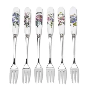 Image of Portmeirion Botanic Garden Pastry Forks Set Of 6 Boxed Set