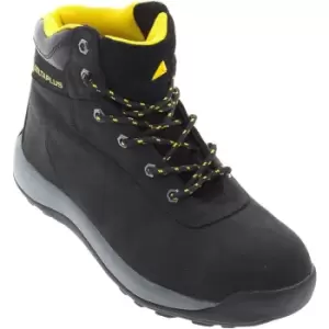 Image of Delta Plus Unisex Nubuck Leather Hiker Safety Boots / Footwear (7 UK) (Black) - Black