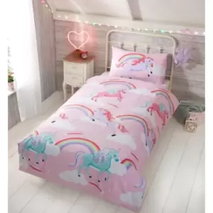 Image of Rapport Home Furnishings Rapport Home My Little Unicorn Duvet Set Multi Single