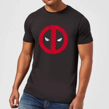 Image of Marvel Deadpool Cracked Logo T-Shirt - Black - 5XL