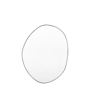 Image of Howden Black Oval Wall Mirror Black