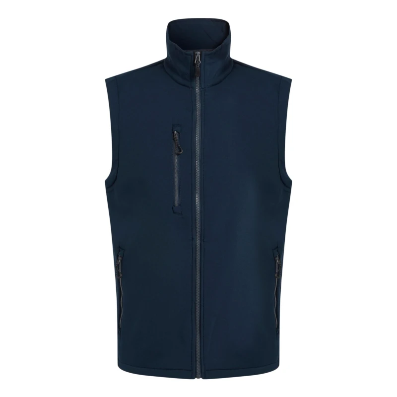 Image of Regatta Professional Mens Softshell 2 Layer Body Warmer in Dark Navy Size: Small Dark Navy Male S