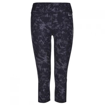 Image of USA Pro Capri Cropped Leggings - Black Fossil