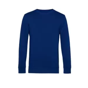 Image of B&C Mens Organic Crew Neck Sweat (M) (Royal Blue)