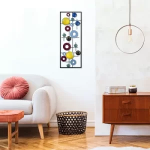 Image of Metal Art Antique Multicolor Decorative Metal Wall Accessory