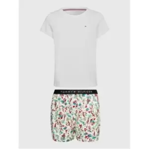 Image of Tommy Hilfiger Short Sleeve Pj Set - White