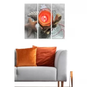 Image of MDF3891664 Multicolor Decorative MDF Painting (3 Pieces)