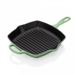 Image of Le Creuset Cast Iron Square Grillit 26cm Rosemary