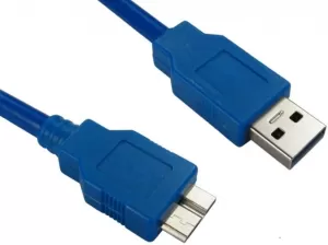 Image of USB 3.0 A (M) to USB 3.0 Micro B (M) 0.75m Blue OEM Data Cable