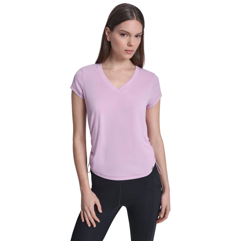 Image of DKNY SS Tech R Tee Ld62 Pink Lavender female 8 (XS)