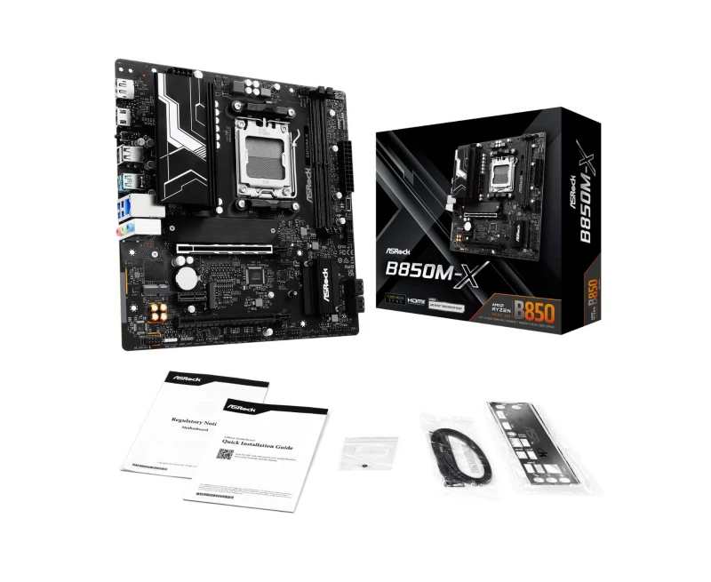 Image of ASRock B850M-X AMD Ryzen AM5 DDR5 mATX Motherboard - 90-MXBR1-A0UAYZ
