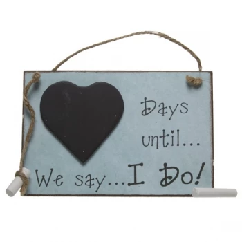 Image of Days Until We Say I Do Chalkboard By Heaven Sends