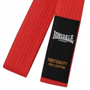 Image of Lonsdale Martial Arts Belt - Red